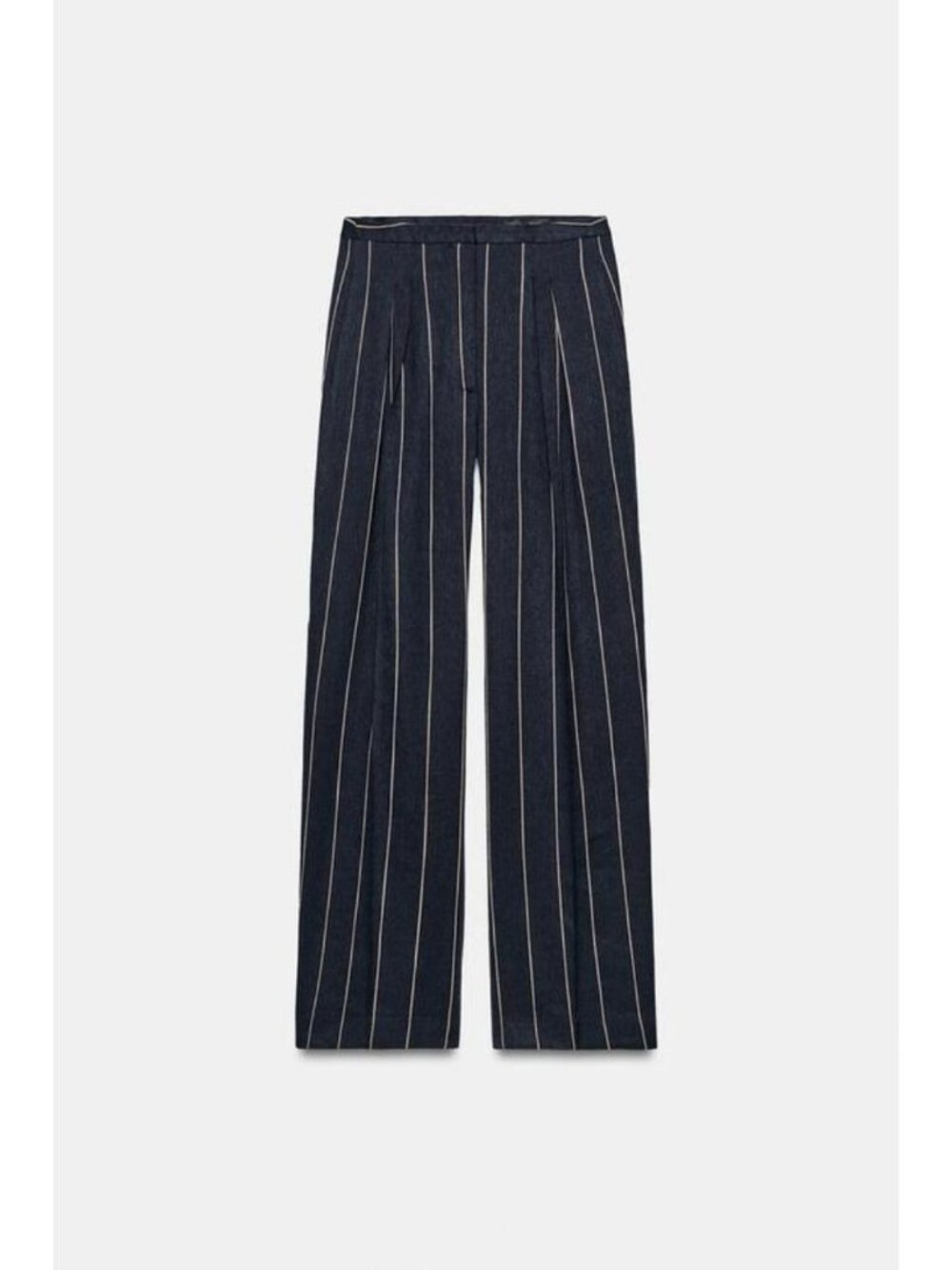 ZARA ZW COLLECTION STRIPED LINEN PANTS